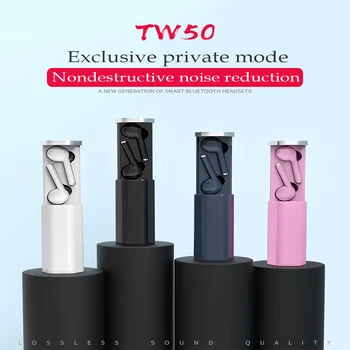 

TW50 TWS Bluetooth earphones Wireless earbuds Hands free Business Sport Headset Mini waterproof music HIFI Pull Out Earphones "