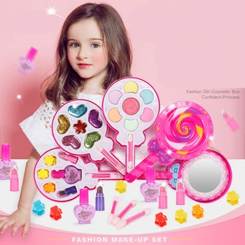 

Children's makeup toy set pink makeup safe non-toxic girl dress up girl toy set gift