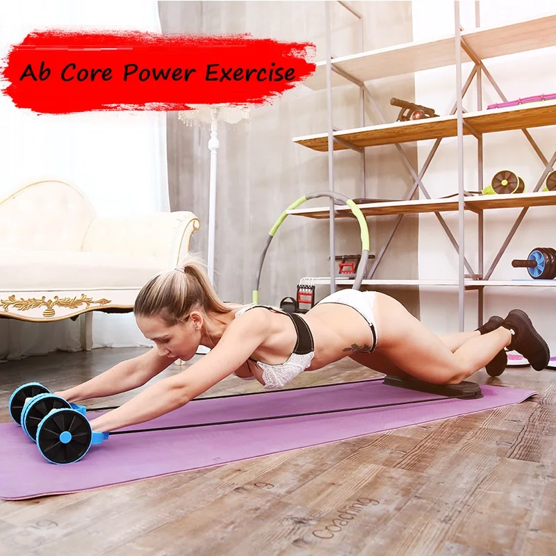 Roda de Rolo Equipamento do Exercício da Cintura e Abdômen Treino de Fitness para as Mulheres Homens Multi Função Dupla Exercício Braço Formadores ab 6 Homens Multi Função Dupla Roda De Rolo