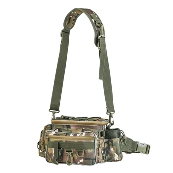 

Fishing Bag Fishing Reel Lure Storage Bag Fishing Tackle shoulder waist pack bag Multifunctional for Carp 34*17*16cm