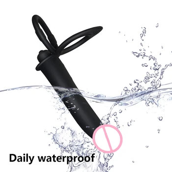 Double Penetration Vibrator Sex Toys Penis Strapon Dildo Vibrator, Strap On Penis Anal Plug for Man, Adult Sex Toys for Beginner 6