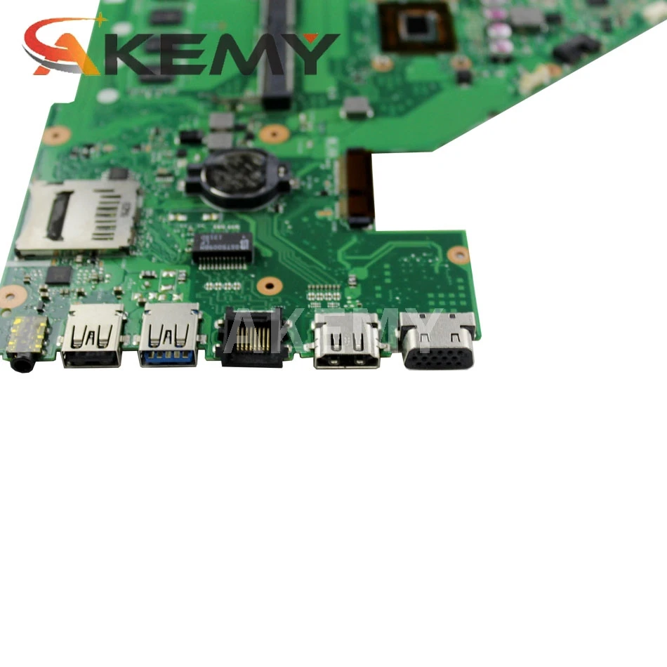 Akmey 60NB00U0-MBH010 X550CC REV: 2.0 Motherboard Main Board w/ i3-3217u CPU & 4G RAM 90NB00U0-R00140 For Asus X550CA Laptops