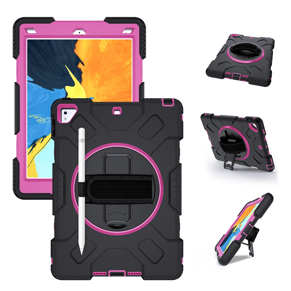 Для IPad 9,7 IPad Pro 9,7 IPad Air 2 Tablet Case PC+ Силиконовый противоударный защитный чехол для планшета с кронштейном на руку
