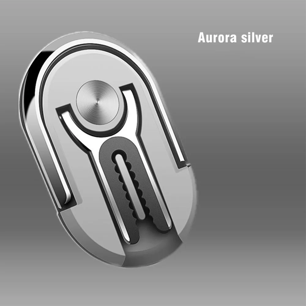 Silver OTAO, универсальный держатель для мобильного телефона, подставка, вращение на 360 градусов, магнитный держатель для телефона для автомобиля, дома, iphone, samsung - Цвет: Silver
