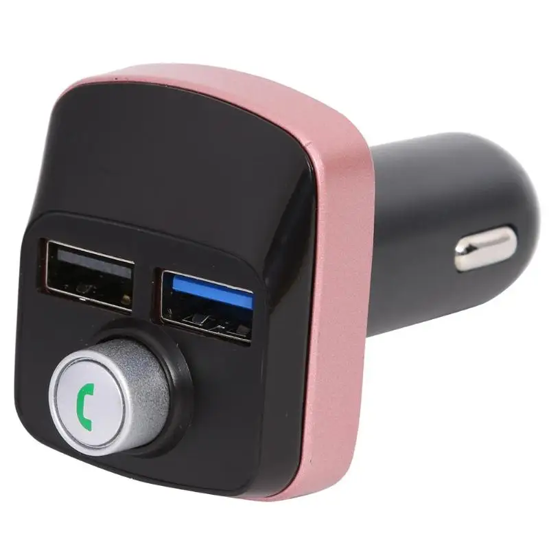 FM12 передатчик громкой связи CVC технология подавления шума ветра Bluetooth 3,0 женский розовый EDR 2,4 ГГц мини USB порт автомобиля Charg