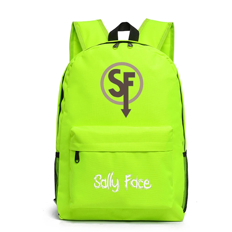 Высокое качество Sally Face рюкзак для учеников, мальчиков и девочек обратно в школьный подарок сумки Мода Холст Путешествия Mochila для мужчин и женщин подростков
