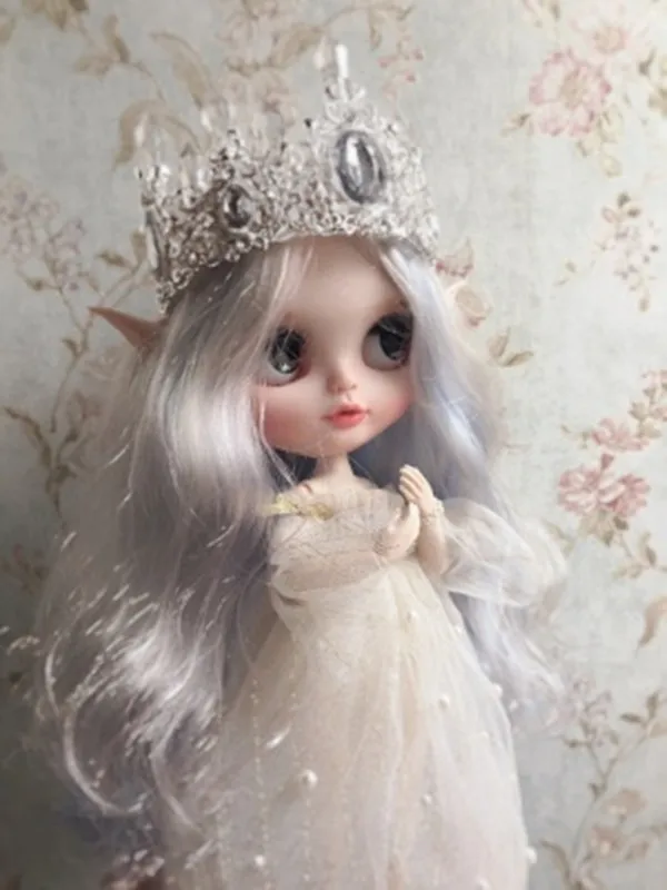 Blythes 1/6 Размер кукольная одежда прекрасный ветер джокер Белый Жемчуг шифон груди