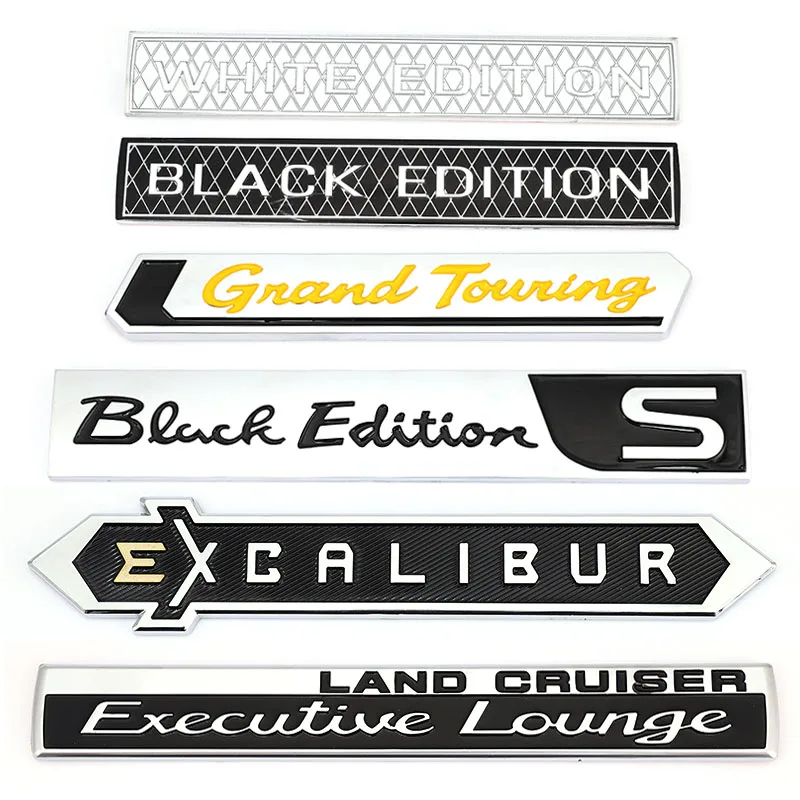 Car Stickers Badge Emblem Decal for Toyota Land Cruiser Executive Lounge White Black Edition S Excalibur Grand Touring GT Decals |
