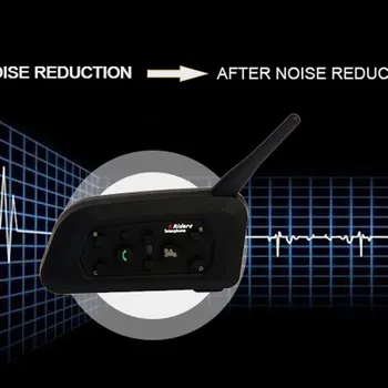 

V6 Intercom Motocycle Bluetooth Helmet Headset Intercom Moto 1.2KM 850mAh IP65 6 Riders MP3 GPS Interfone