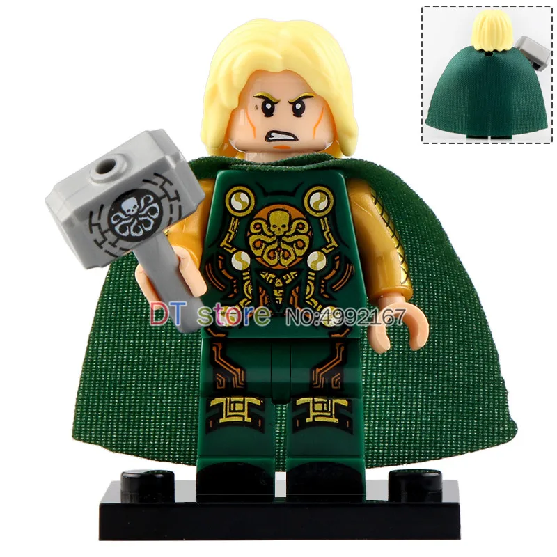 Одиночная супер героев фигурки Тор Локи один лауфей Frigga набор модель строительные блоки кирпичи для детей подарок игрушки X0269