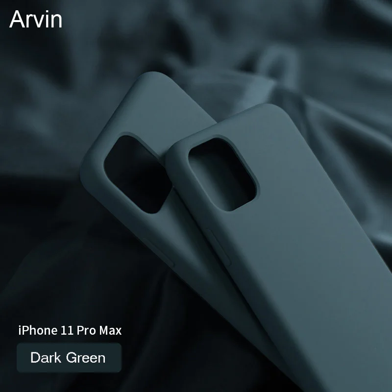 

Arvin Original Case for iPhone 11 Pro Max Case Liquid Silicone Soft Microfiber Lining Baby-Skin Touch Feel Cover for iPhone 11