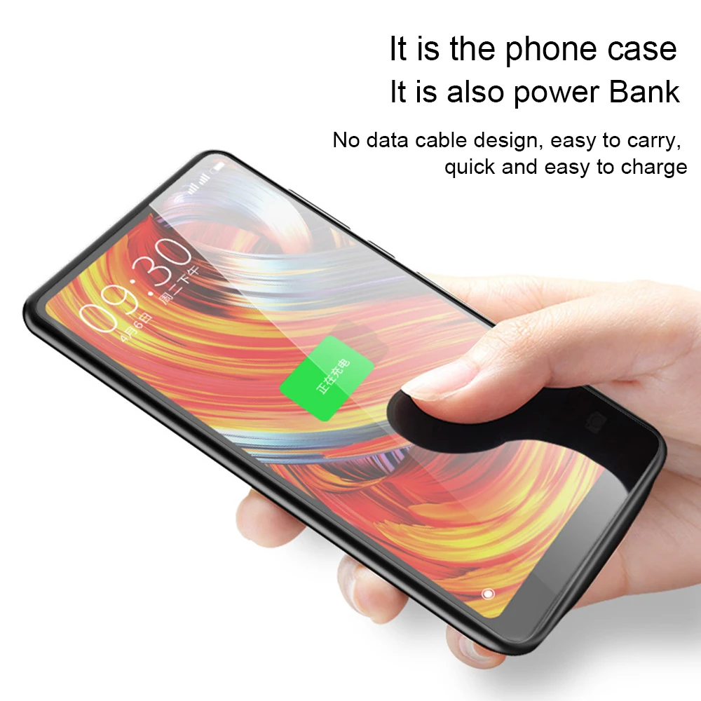 PINZHENG чехол для зарядного устройства для Xiaomi Mix 2 Mix 2S Чехол для внешнего зарядного устройства чехол s резервный внешний аккумулятор чехол для зарядки s