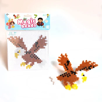 

Hama Beads 5mm set hawk Animal Perler Toys 3d puzzle beads Kit interactive toys juegos educativos puzzles for kids EVA