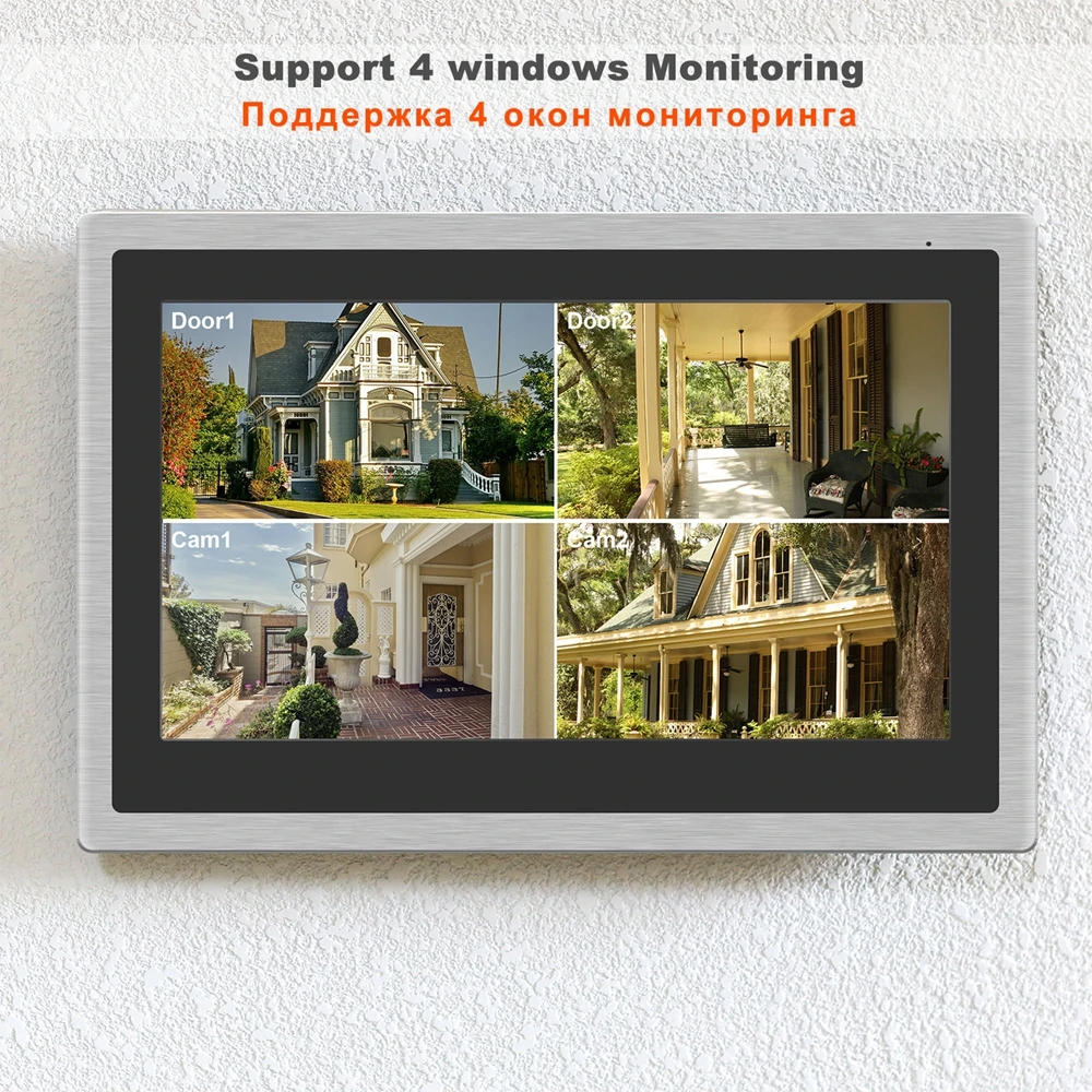 Dragonsview Wi Fi видеодомофон IP беспроводной для дома HD 1080P дверной звонок 10 дюймовый