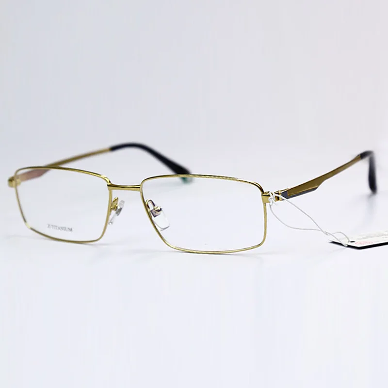 

Top Grade Chamonix Z Titanium Glasses Frame Big Face Men's Pure Titanium Full Frame Myopia Frame Super Elastic Light Z T19957