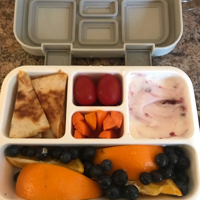Ланч-бокс, портативный, несколько сеток, Bento box, школьная, Студенческая, детская посуда, портативный контейнер для хранения еды, герметичный, для пикника