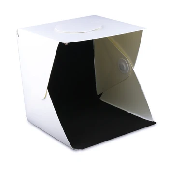 

30cm Portable Mini LED Photo Studio Box Photography Backdrop Built-in High Light Photo Box Foldable Softbox