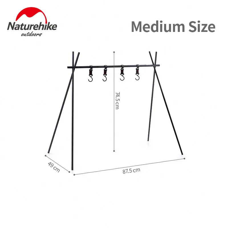 Medium-Size Naturehike ChenYi алюминиевый сплав подвесной стеллаж для отдыха на природе 8 кг вес подшипника треугольный стеллаж для хранения одежды NH19BJ082 - Цвет: Medium-Size