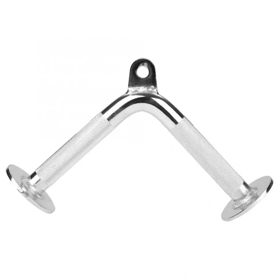 

AU US Elastic Durable Steel Tricep V-shaped Bar Handle Home Gym Cable Attachment Fitness Equipment