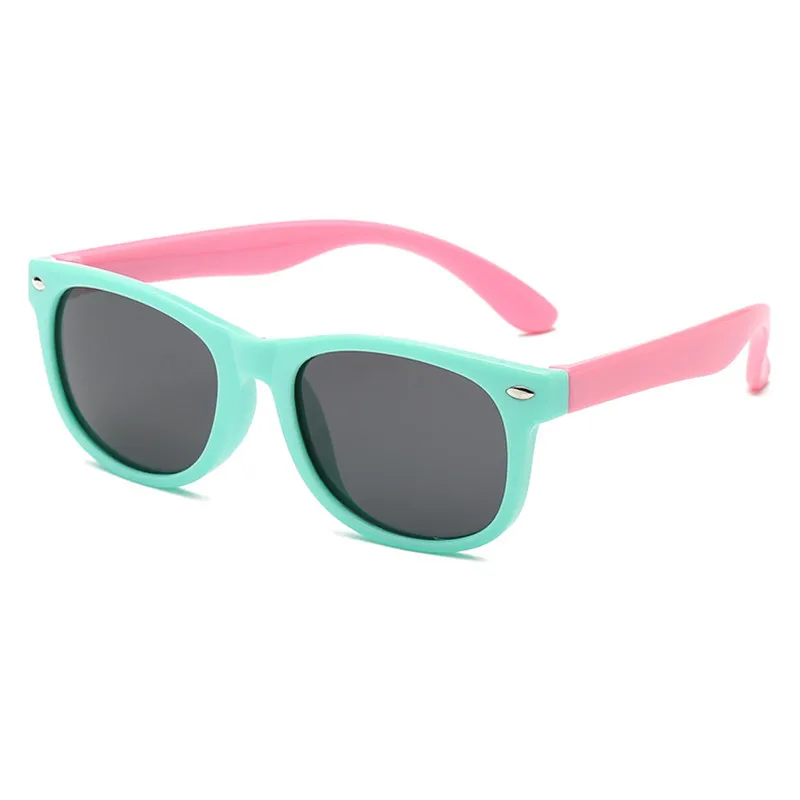 Детские поляризованные солнцезащитные очки детские гибкие зеркальные оттенки детские силиконовые очки для девочек и мальчиков защитные антибликовые UV400 Gafas de sol