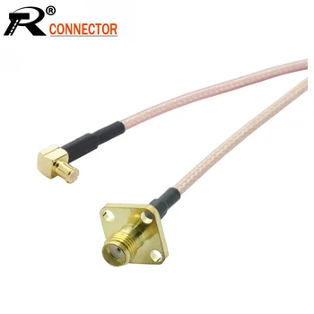 

10pcs/lot SMA Female Panel Mount to MCX Right Angle Male Plug RF Coaxial Cable Assembly SMA to MCX Adapter RG316 Pigtail Cable