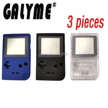 

3pcs/lot DIY Rubber oil Full Housing for Gameboy Pocket Game Console Shell Case Cover for GBP Replacement w/ Buttons Kit