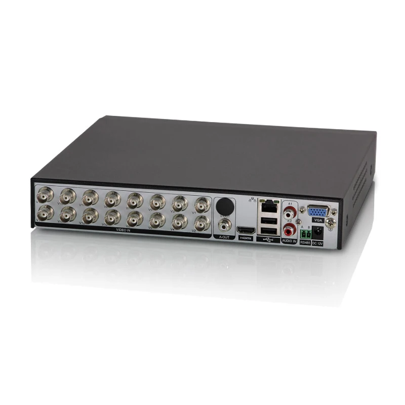H.264 16 каналов AHD DVR AHD/CVBS/CVI/TVI/IP 5 в 1 Гибридный 2MP CCTV видеорегистратор система