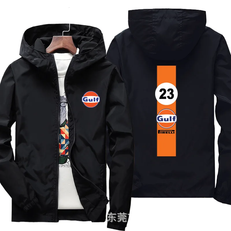 PROD 1005003176426921 Spring Car Logo Gulf Men Motorcycle Jacket Casual
Windbreaker Sports Zipper Thin Jacket Sunscreen Hoodie Pilot coat