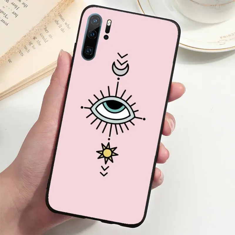 Mắt Xanh Dương Ác Mắt Ốp Lưng Điện Thoại Huawei P20 P30 P40 Lite Pro P Thông Minh 2019 Giao Phối 10 20 Lite pro Nova 5T huawei silicone case Cases For Huawei