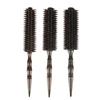 3 Sizes Barber Salon Natural Boar Bristle Comb Wood Handle Sharp Tail Hair Rolling Hairbrush Round Barrel Blowing Hair Comb 1601 1