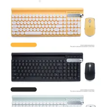 OMESHIN 2,4G Беспроводная перезаряжаемая Usb Мультимедийная Игровая Бесшумная клавиатура мышь Новая Беспроводная игровая клавиатура мышь для USB приемника