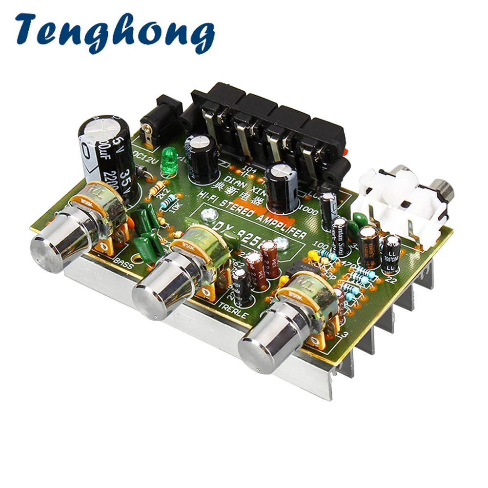 Hi fi стерео аудио усилитель Tenghong 30 Вт + 2 0 каналов Плата усилителя звука для