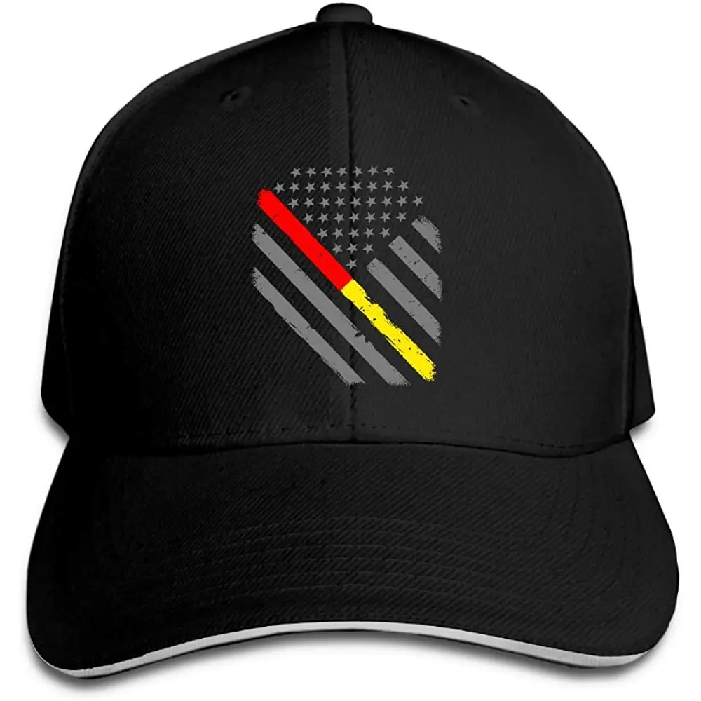 Классическая унисекс на заказ тонкая красная Золотая линия флаг шляпа для гольфа Регулируемая простая бейсболка
