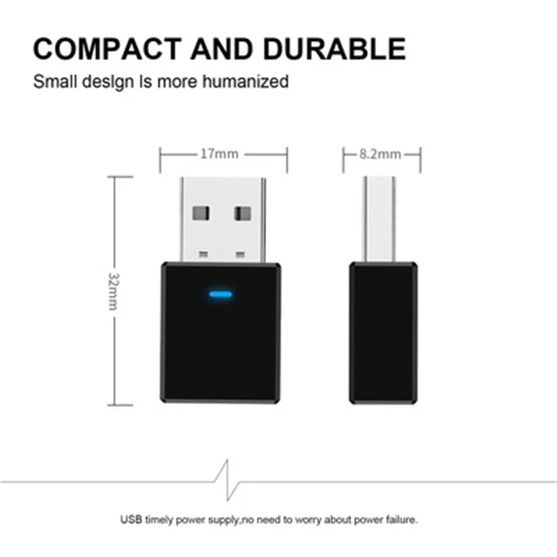 2 в 1 BT 5 0 стерео аудио приемник передатчик 3 мм разъем мини Bluetooth AUX RCA USB для ТВ ПК A2