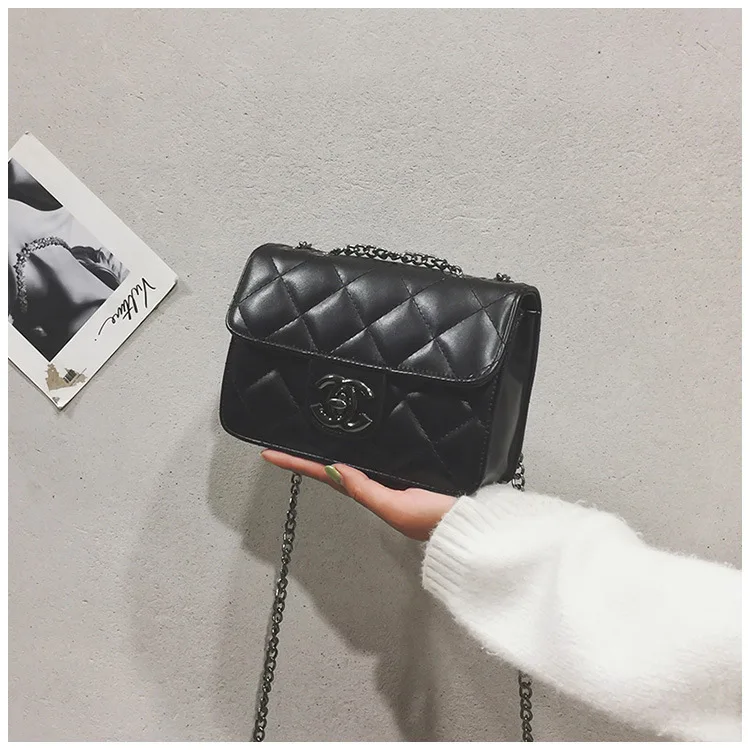 

Small Bag Women's 2019 Autumn And Winter New Style Korean-style Versatile Mini Shoulder Bag Graceful Rhombus Chain Oblique WOMEN