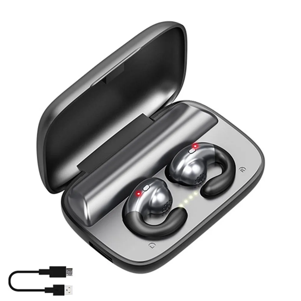 Bone Conduction S19 TWS Bluetooth 5,0 наушники беспроводные стерео наушники Висячие Наушники бинауральные с 2200 мАч зарядным устройством
