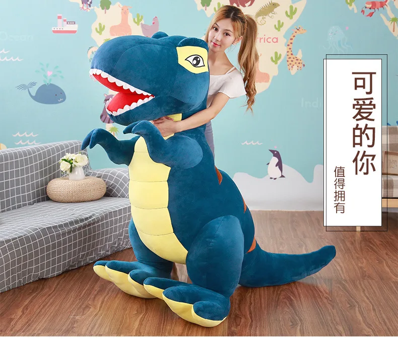 Милый динозавр плюшевые игрушки Пижама кукла подушка креативный T-Rex кукла большой размер детский подарок на день рождения