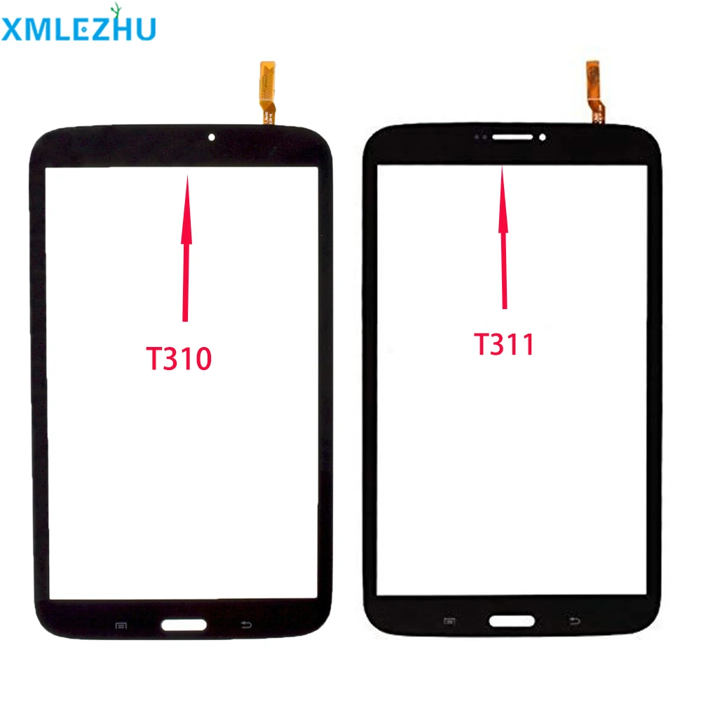 10 шт. для samsung Galaxy Tab 3 8,0 SM-T310 T310 SM-T311 T311 сенсорный экран дигитайзер сенсор передняя внешняя стеклянная панель объектива