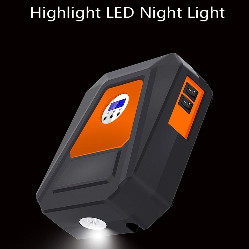 С цифровым Дисплей мульти-Функция автомобильный воздушный насос 12V автомобильный Портативный автомобиля с высоким уровнем Мощность для накачки шин