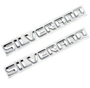 

2pcs Silverado Nameplate Letter Emblem,Badge 3D Emblem for 1500 2500HD 2011-2015 Silverado Chevrolet
