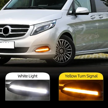 

CSCSNL 2Pcs LED Daytime Running Light For Mercedes Benz V-Class Vito V250 V260 2016 2017 2018 Car Accessories 12V DRL Fog Lamp