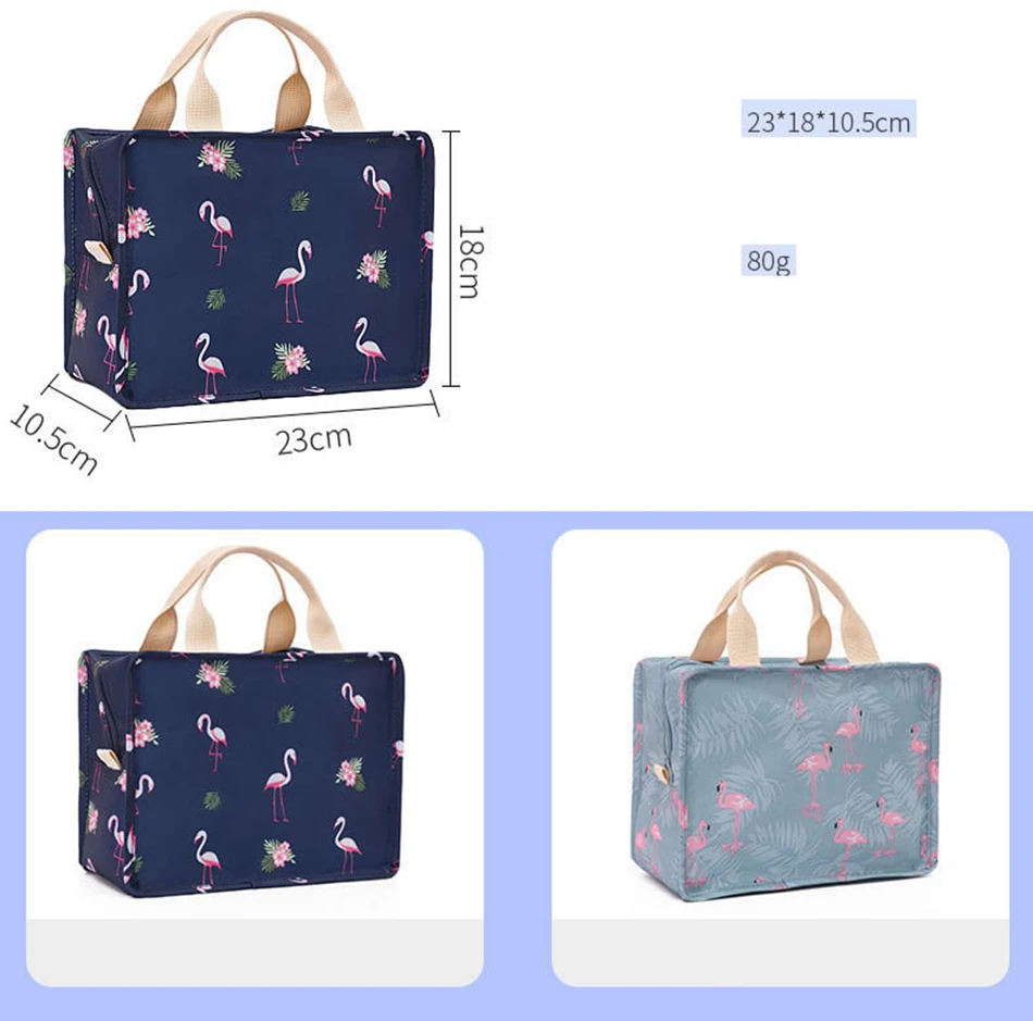 Мода Фламинго Портативная сумка для еды теплоизолированные сумки-холодильники для пикника термопакеты для обеда еда ланч бокс сумка для женщин девочек милая сумка