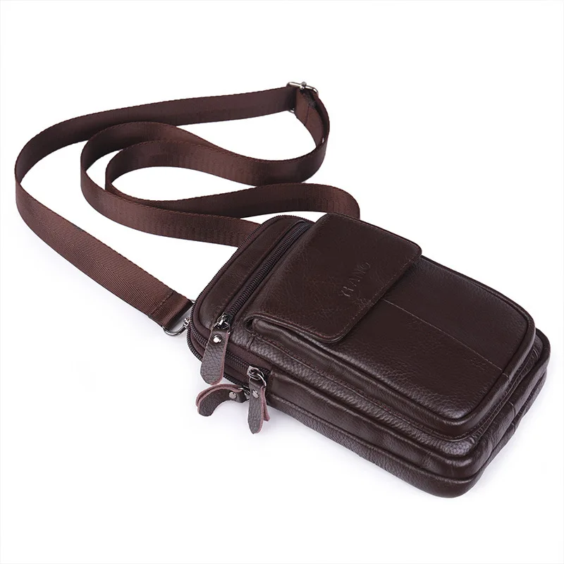 Многофункциональная мужская сумка для крупного рогатого скота pi yao bao, кожаный ремень, сумка для телефона, сумка через плечо, летняя новая стильная