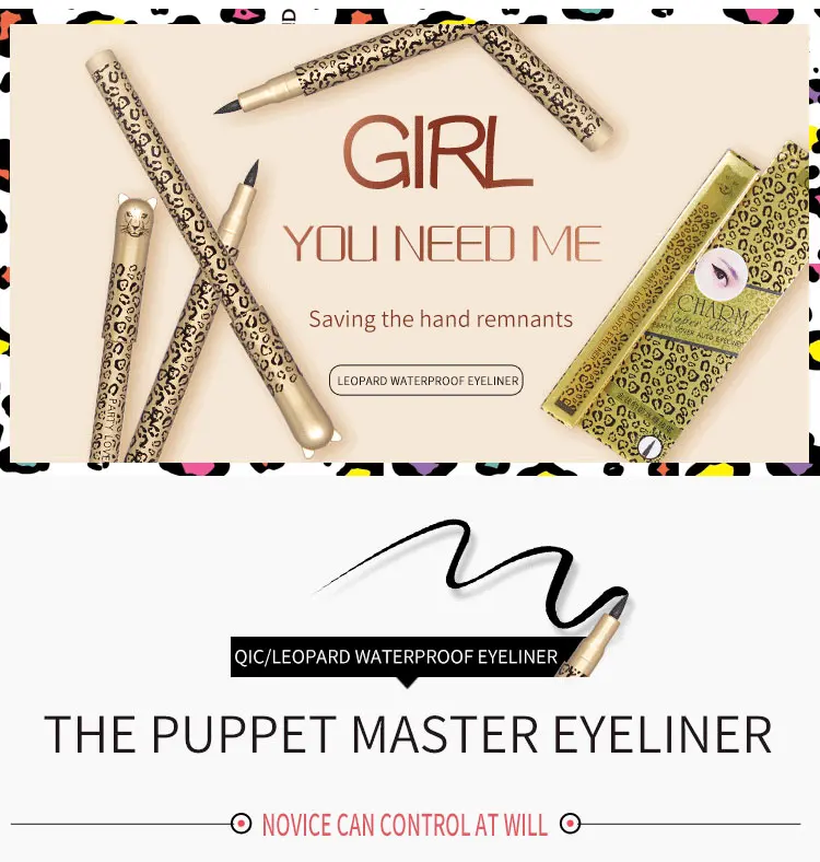 1PCS Waterproof Liquid Eyeliner Pencil Big Eyes Makeup Long-lasting Eye Liner Pen Make up Smooth Fast Dry Cat Eye Cosmetic Tool