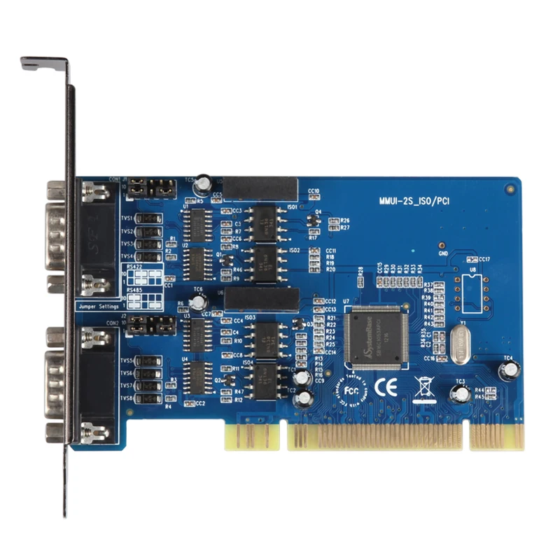 

Good Quality 2 Ports 0ptoelectronic Isolation High Speed Serial RS422 RS485 PCI Card SYSBASE1053 Chipset Best Price