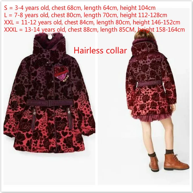1 S2 L4 XXL3 XXXL8 Хлопковое пальто из флока в стиле пэчворк для девочек - Цвет: 1 S2 L4 XXL3 XXXL8