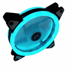 Ventilateur de boîtier LED Flash coloré, 120mm, manchon silencieux, 4 broches, 3 broches, pour ordinateur de bureau, refroidissement CPU 