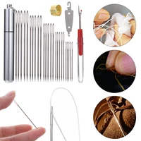 Kit d'épingles à coudre en acier inoxydable, gros œil, épingles à coudre grossières, couture à la main, point de croix, outils de bricolage assortis, 29 pièces par ensemble 3