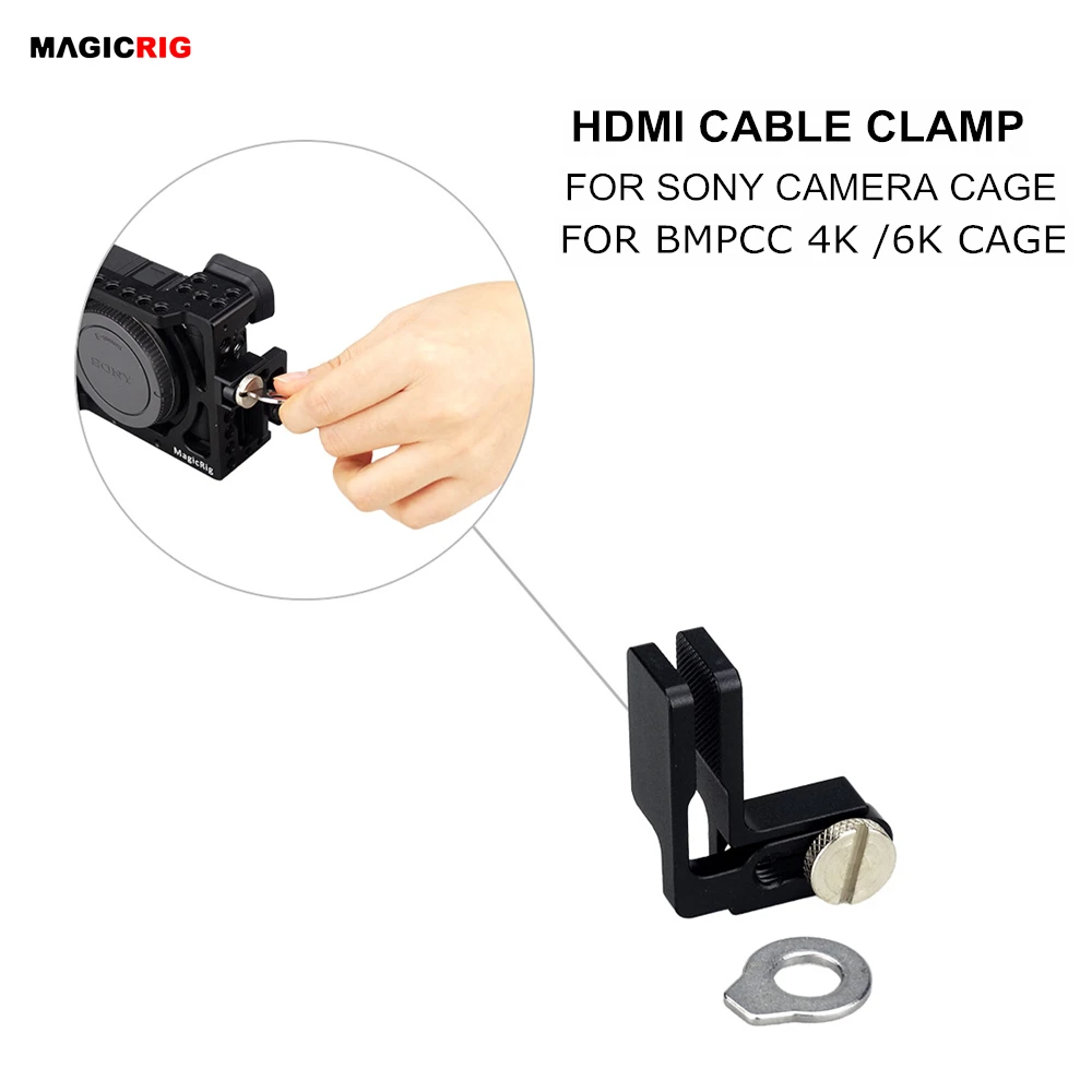 MAGICRIG HDMI кабель зажим замок для A6600 /A6500 /A6400 /A6300 /A6000 /BMPCC 4K 6K камера клетка|clamps for|clamping