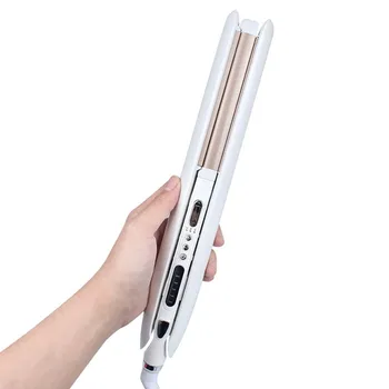 

Professional 2 In 1 Hair Curler And Straightener Curling Iron Barber Salon Flat Irons Styler Tourmaline Ceramic